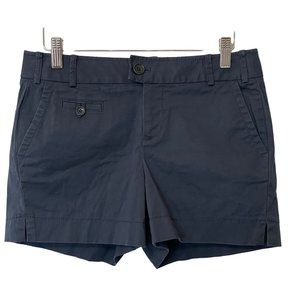 Banana Republic Womens Size 2 Martin Short Blue Chinos Khakis Casual Breathable